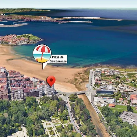 El Muro 22 - Piso En 1ª Linea De Playa 6pax - Vut-7360-as Apartmán Gijón